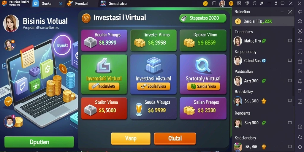 Tampilan menu awal yang menarik dan intuitif.