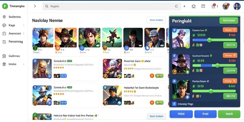 Screenshot menampilkan antarmuka utama permainan slot.