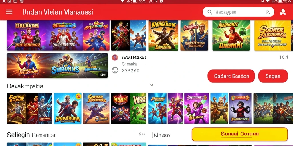Tampilan awal yang menarik dan mudah dinavigasi.