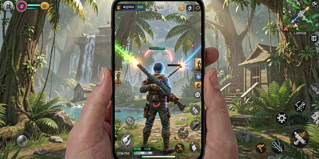 Screenshot aplikasi NANASTOTO: Tampilan utama permainan yang cerah dan menarik.