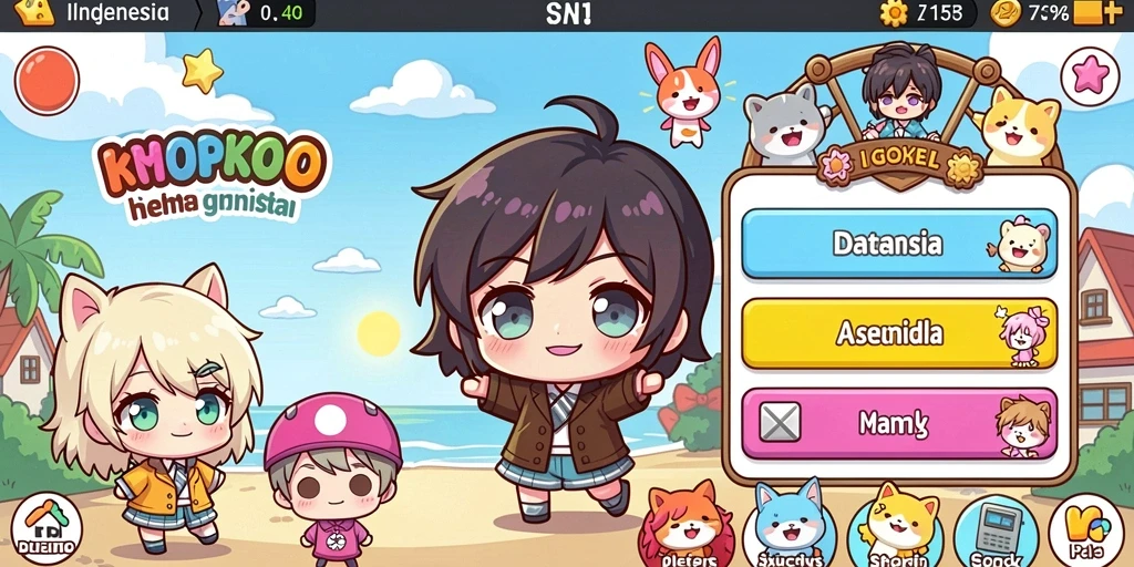 Tampilan antarmuka utama yang menarik.