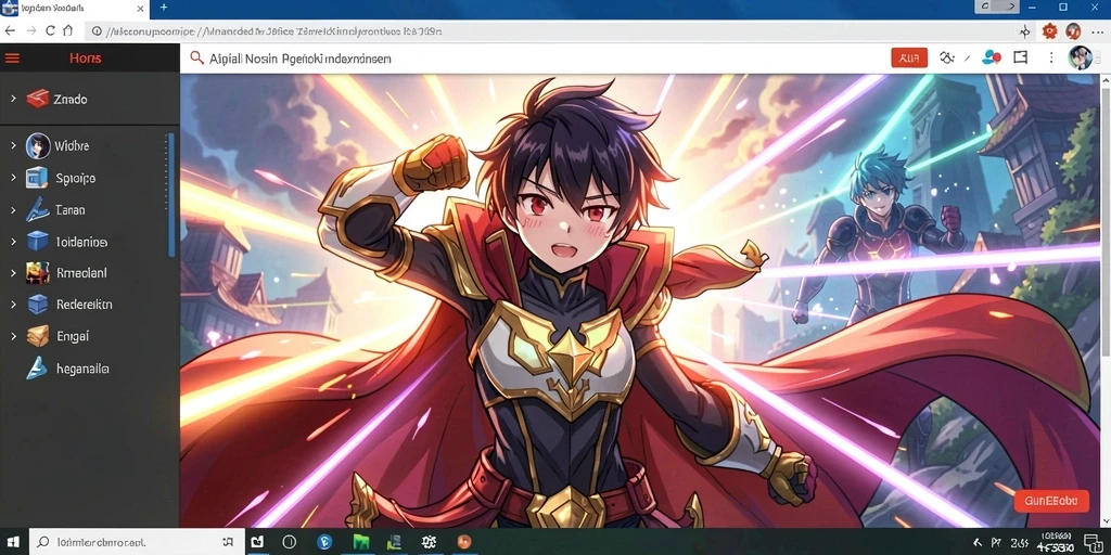 Tampilan awal game dengan grafis yang menawan.
